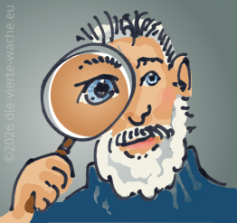 Un homme avec une loupe