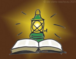 Öllampe und Bibel