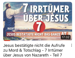 Video von Edi Maurer „7 Irrtümer über Jesus“