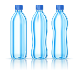 several bottles, one of them with poison