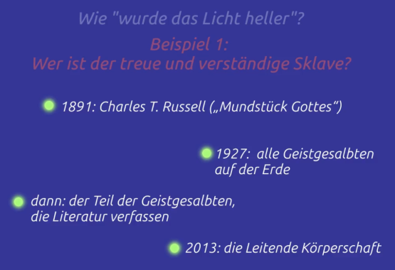 Beispiel 1: Wer ist der treue Sklave? 4 Erklärungen