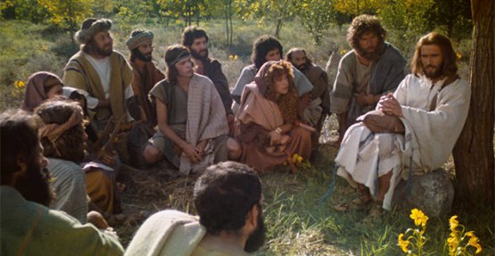 Jesus spricht zu Jüngern