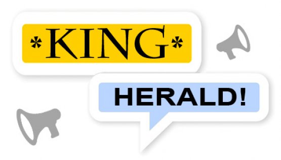 A herald announces the King