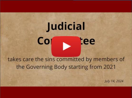 YouTube video, recording of the Judicial Committee of 14. July 2025