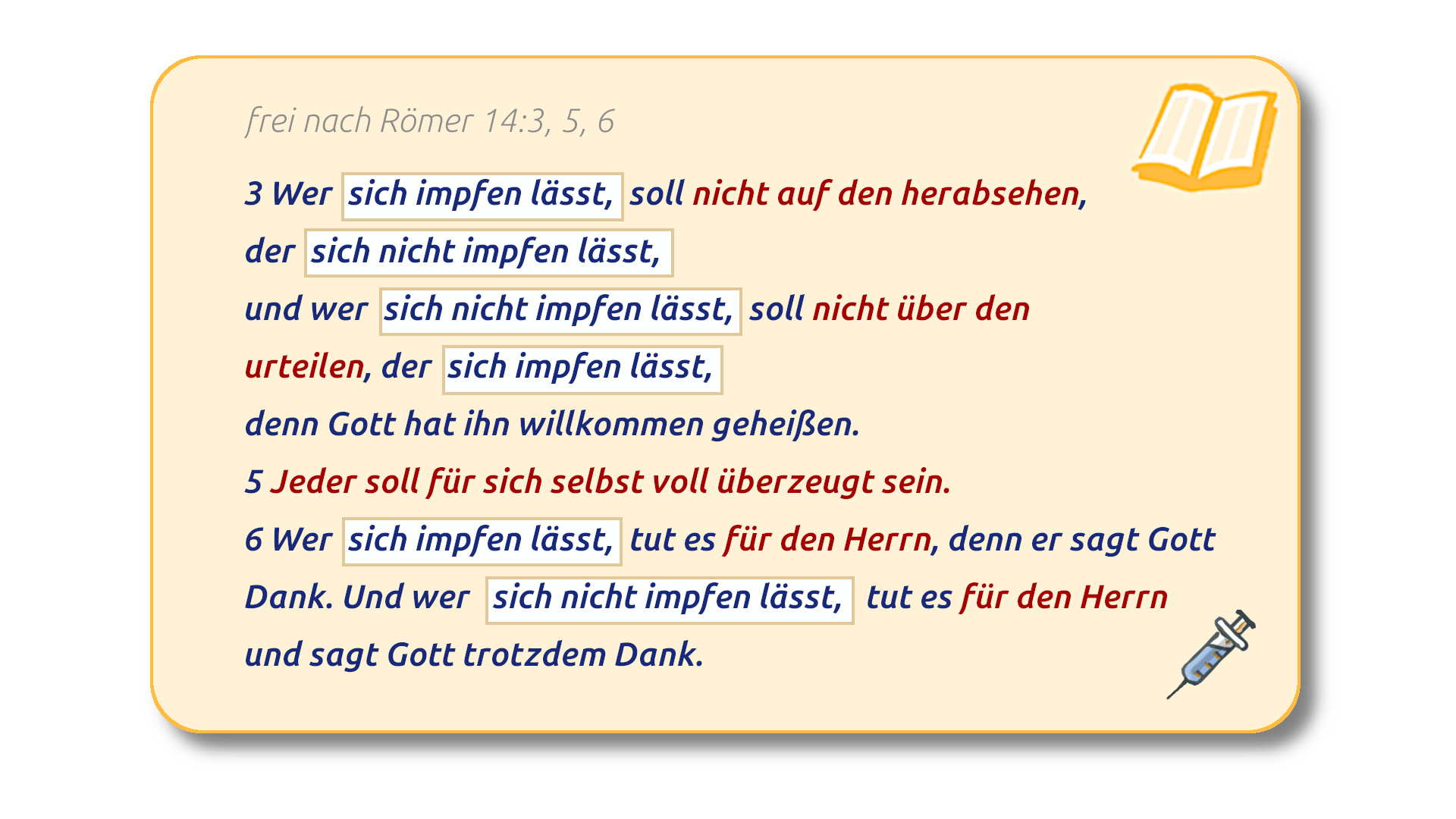 Bibeltext mit 