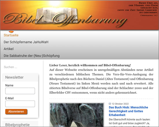 Website bibel-offenbarung.de