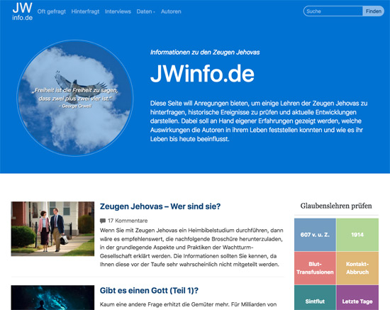 Website JWinfo.de